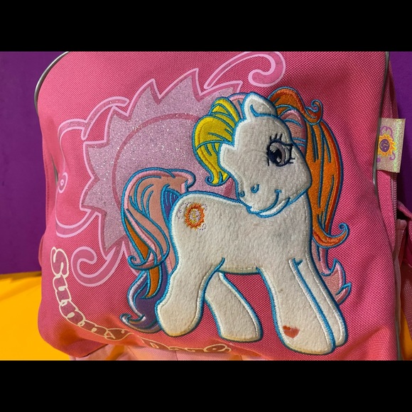 MY LITTLE PONY VINTAGE 2003 NWOT SUNNY DAZE CANVAS PINK BACKPACK RARE - Picture 3 of 16